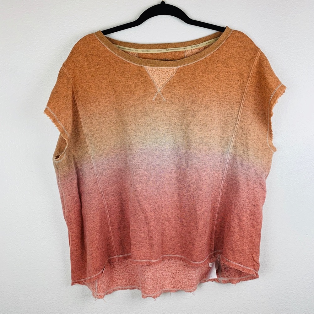 Calvin Klein Performance Ombré Cropped Sweater